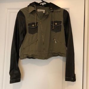 Green utility jacket